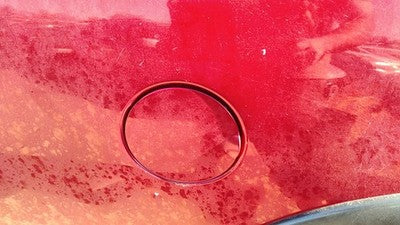 1997-2004 Ford F150 Fuel Tank Door With Hinge Gas Lid Oem Filler Red E4