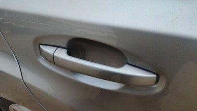 10-14 Legacy Outback Passenger Right Rear Outside Door Handle Back Steel Silver