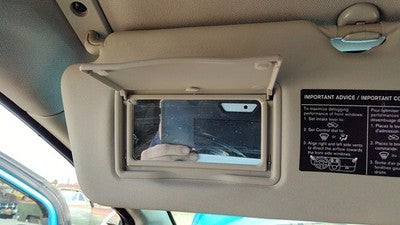 2014-2015 Nissan Versa Note Driver Left Sun Visor Oem Charcoal G 964013Wc1a