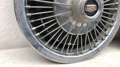 1970-1973 Mercury Cougar Hub Cap Wheel Cover Oem 14 Inch Wire Spoke Set Of 3