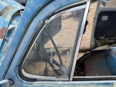 65-77 Super Beetle Driver Left Front Vent Window Small Door Glass With Frame Oem