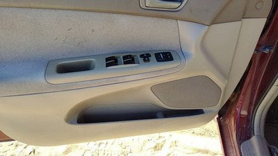 02-04 Toyota Camry Driver Left Front Door Trim Panel With Master Switch Taupe 43