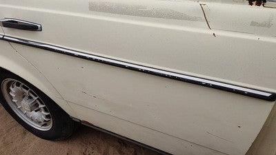 80 Mercedes 300Td Passenger Right Rear Upper Moulding From Door Back Trim Strip