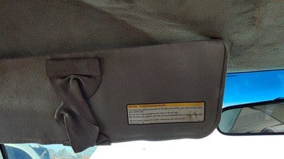 1995 Chevy Silverado 1500 Driver Left Sun Visor Oem Gray