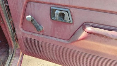 1990 Ford Bronco 2 Passenger Right Front Door Trim Panel Red