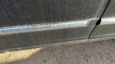 04-05 Xg350 Passenger Right Rear Moulding From Door Back Trim Strip Black
