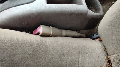 1997 Ford Escort Driver Left Front Seat Belt Buckle Receiver Oem Tan