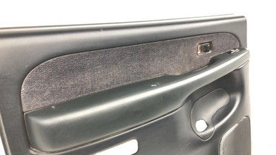 01 02 Sierra 2500 Hd Driver Left Rear Door Panel With Switches Back Graphite 12D
