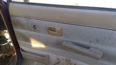 1986 Isuzu Pup Pickup Passenger Right Front Inside Door Trim Panel Only Brown
