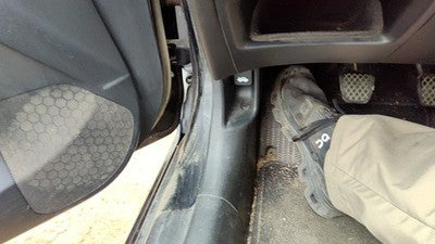 2004 Honda Civic Hatchback Si Driver Left Lower Kick Trim Panel Oem Black Bk