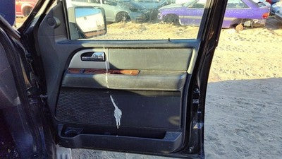 07-14 Expedition Passenger Right Front Door Trim Panel With Switches Black/Camel