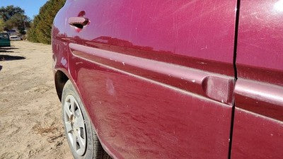 06-09 Accent Passenger Right Rear Moulding From Door Back Trim 5r Wine Red 4 Dr