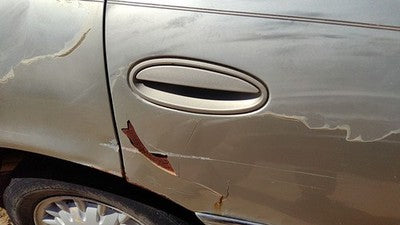 1997-05 Park Ave Ultra Passenger Right Rear Outside Door Handle Oem Back Silver