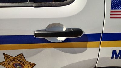 11-19 Explorer Police Interceptor Driver Left Rear Outside Door Handle Oem Back