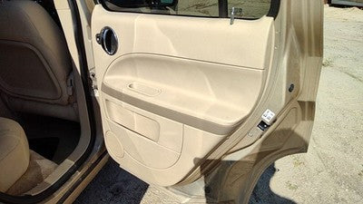 06-08 Chevy Hhr Passenger Right Rear Door Trim Panel With Switches Back Tan 32B