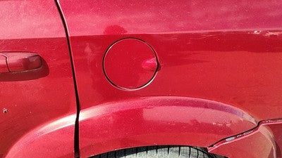 09-20 Dodge Journey Fuel Tank Door With Hinge Gas Lid Oem Filler Inferno Red Prh