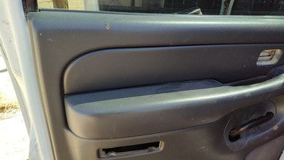 04-06 1500 Hd Driver Left Rear Inside Door Trim Panel Only Back Pewter 69D