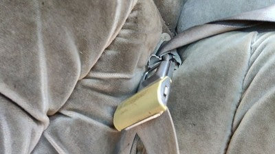 1985 Mercury Grand Marquis Driver Left Front Seat Belt Buckle Receiver Oem Gray