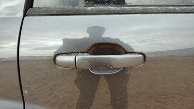 05-09 Equinox Passenger Right Rear Outside Door Handle Back Granite Gray 44U