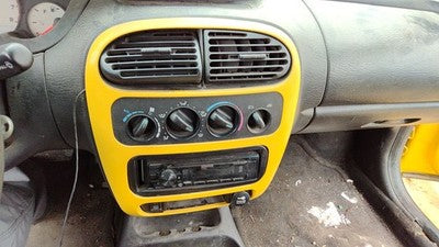 2000-2005 Dodge Neon Trim Bezel Around Radio Surround Dash Panel Oem Yellow