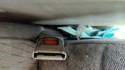 1994 Ford Explorer Passenger Right Front Seat Belt Buckle Receiver Oem Gray