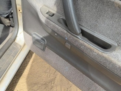 1990 Subaru Legacy Passenger Right Rear Door Trim Panel With Switches Back Gray