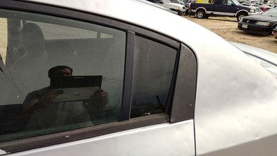 2007-12 Nissan Sentra Sr Driver Left Rear Vent Window Back Door Glass With Frame