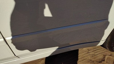 07-12 Altima Driver Left Rear Moulding From Door Back Trim Strip White Qx3