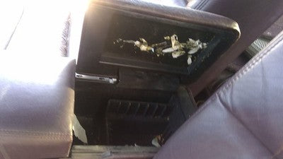 1993 Cadillac Fleetwood Center Console Lid Only Oem Arm Rest Fold Down Maroon
