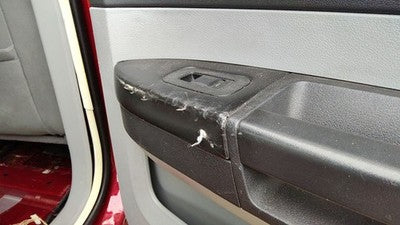 08-10 Charger Passenger Right Rear Door Trim Panel With Switches Back Slate Gray
