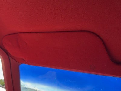 1986 Olds 88 Driver Left Sun Visor Oem Red