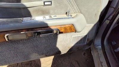 85 Grand Marquis Driver Left Front Door Trim Panel With Master Switch Gray