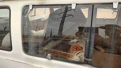 1971-1977 Dodge Van B200 Driver Left Rear Quarter Glass Back Side Window Oem