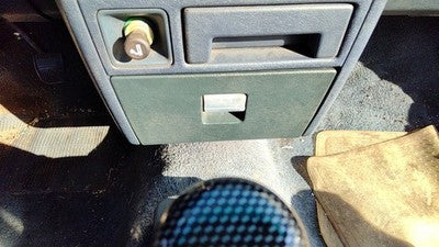 1985-1986 Toyota Camry Center Dash Lower Cubby Glove Box Oem Blue