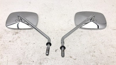 2000 Harley Davidson Set Of Chrome Mirrors Pair Oem 5X3.5 Inch
