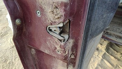 1979 Ford F150 Driver Left Front Door Latch With Rods/Cables Oem