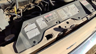 1984-1987 Ford Tempo Top Plastic Cover Above Radiator Support Sight Shield Oem