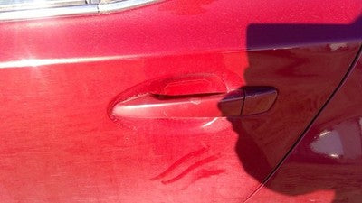 10-12 Lexus Hs250h Hybrid Driver Left Rear Outside Door Handle Oem Back Red 3r1