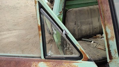 72-82 Courier Passenger Right Front Vent Window Small Door Glass With Frame Oem