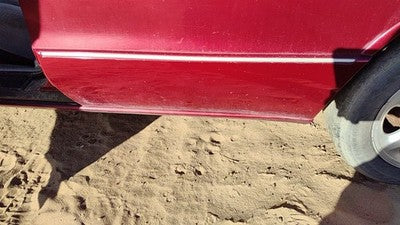 1996 Olds 88 Driver Left Rear Moulding From Door Oem Back Trim Strip Red