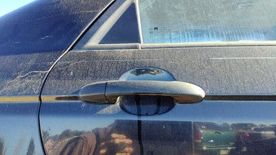 04-09 Kia Spectra Passenger Right Rear Outside Door Handle Back Eb Black 4 Door
