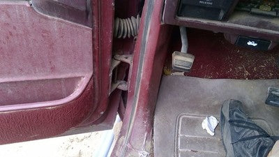 1988 Gmc Sierra 2500 Driver Left Lower Kick Trim Panel Oem Red
