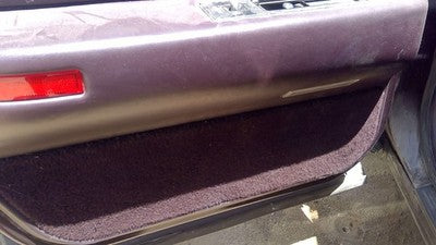 1993 Cadillac Fleetwood Driver Left Rear Inside Door Trim Panel Only Back Maroon