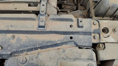 1990-1992 Volvo 740 Top Plastic Cover Above Radiator Support Oem Upper Shield