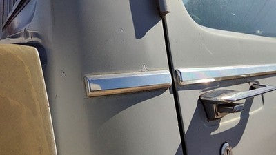 1984 Dodge D350 Passenger Right Rear Chrome Moulding On Cab Corner Oem