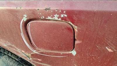 1979 Ford F150 Fuel Tank Door With Hinge Gas Lid Oem Filler Maroon