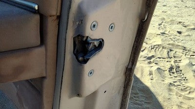 1984 Ford Tempo Passenger Right Front Door Latch With Rods/Cables Oem