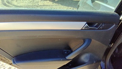 2012-2019 Vw Passat Driver Left Rear Door Trim Panel With Switches Back Black Tb