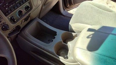 2000-2002 Ford Expedition Center Console Lid Only Oem Arm Rest Fold Down Tan Fh