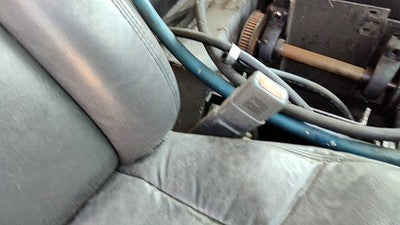 98-02 Van 2500 Passenger Right Front Seat Belt Buckle Receiver 69W Dark Gray